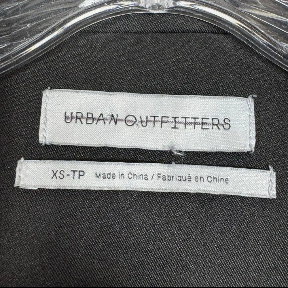 Urban Outfitters Blazer Womens Size XS Black with‎ Stripe On Sleeves